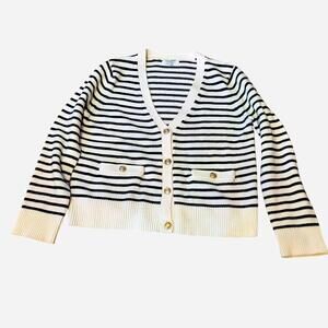 Coastal preppy long sleeve sweater